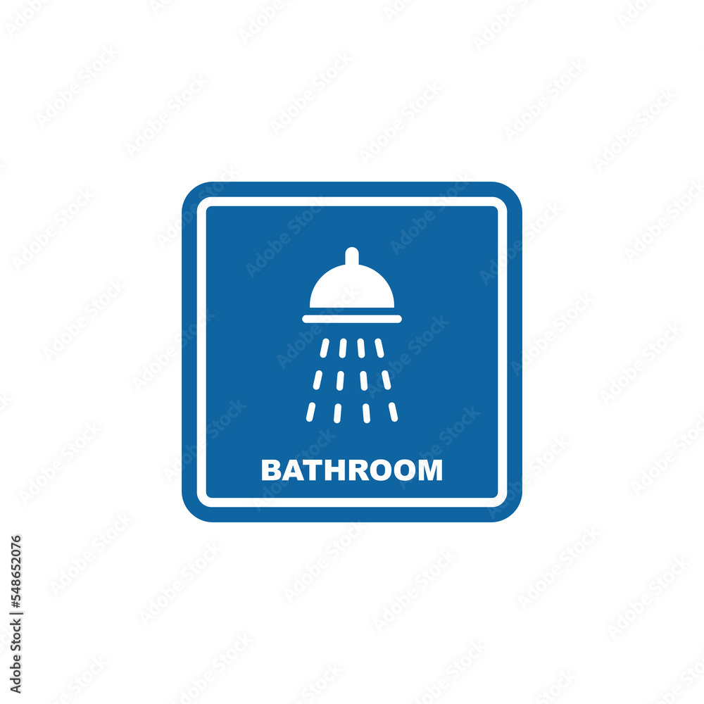 Bathroom symbol icon vector illustration