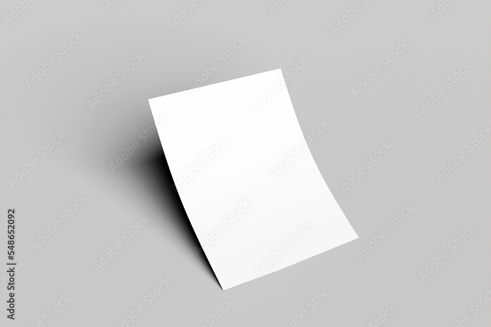lank portrait A4. Brochure magazine isolated on gray, changeable background / white paper isolated for mockup lank portrait A4. Brochure magazine isolated on gray, changeable background / white paper isolated for mockup