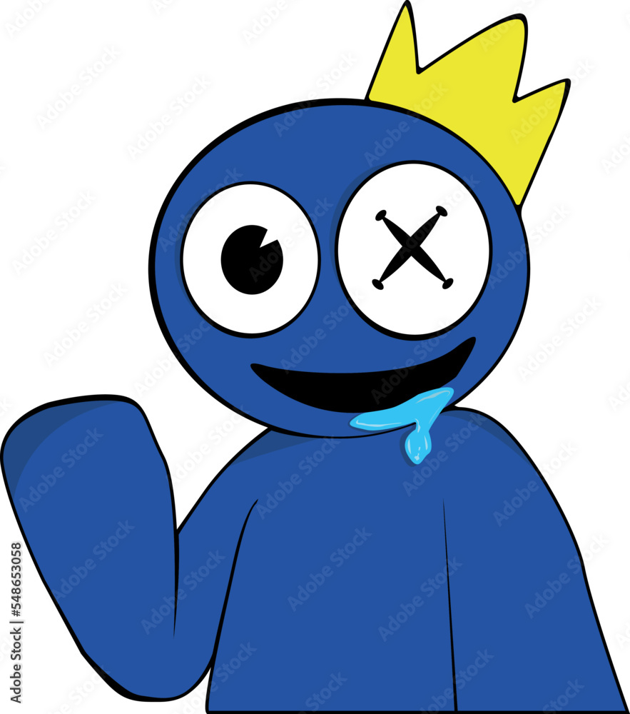 Blue Rainbow Friend Png, Rainbow Friend Png, Rainbow Friend