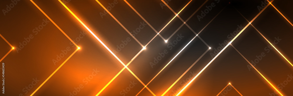 Shiny neon lights, dark abstract background with blurred magic neon light curved lines Shiny neon lights, dark abstract background with blurred magic neon light curved lines