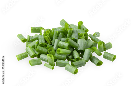 Green onion isolated on transparent png photo