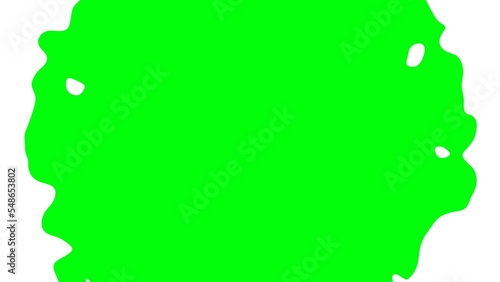 Green Screen Video Transition Template with White Fluid Effect Animation in 4K Resolution