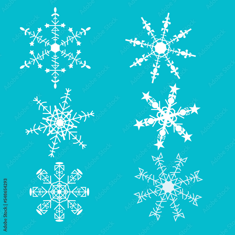 Snowflake for christmas poster vectorized Snowflake for christmas poster vectorized