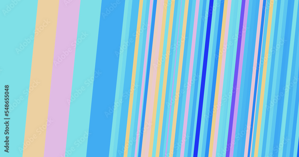 Render with bright colorful stripes in blue and beige colors Render with bright colorful stripes in blue and beige colors