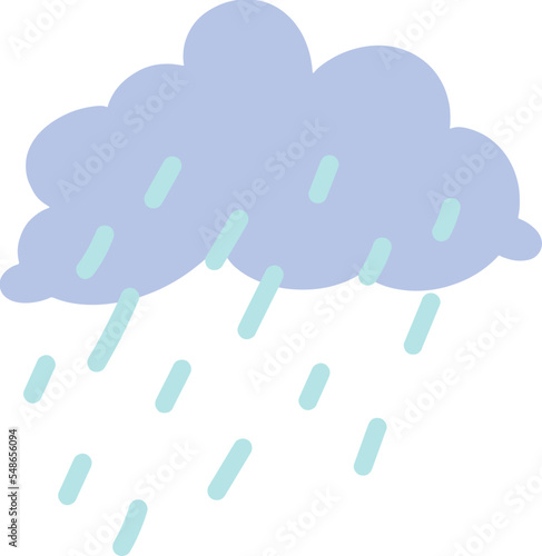 Cloud with rain illustration