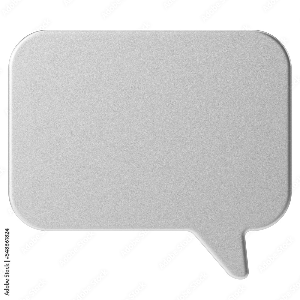 Speech bubble. Speech balloon. Text box. 3D illustration. Speech bubble. Speech balloon. Text box. 3D illustration.