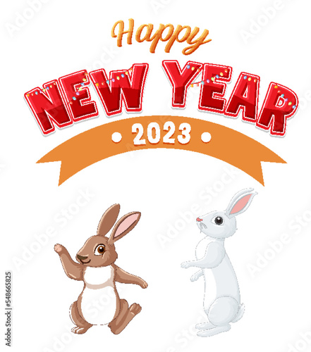 Happy new year 2023 rabbit year