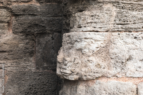 The Aqueduct of Valens. The Roman aqueduct in Istanbul. An ancient aqueduct goes across the modern highway.
