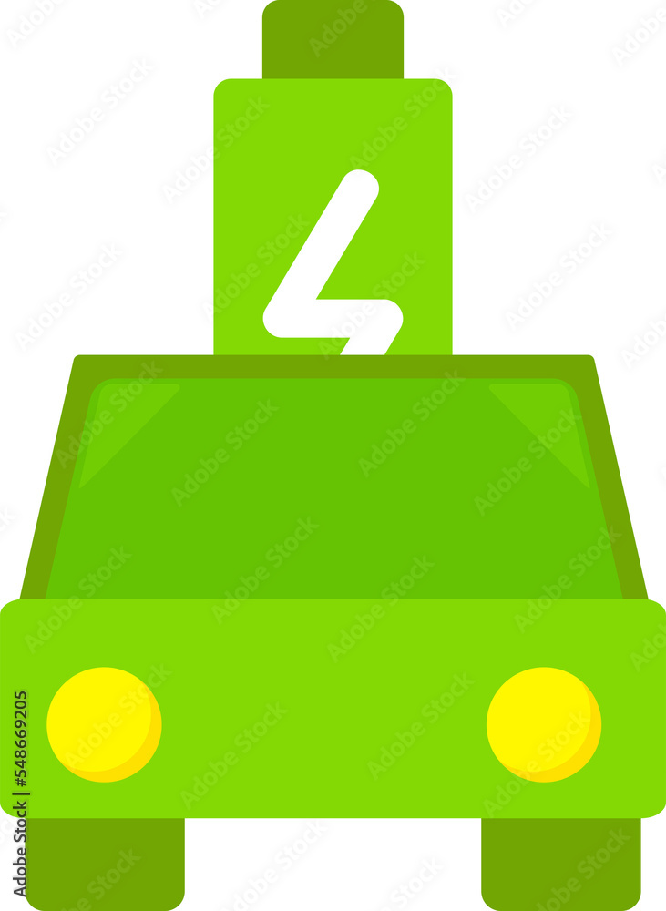 electric car with battery icon electric car with battery icon