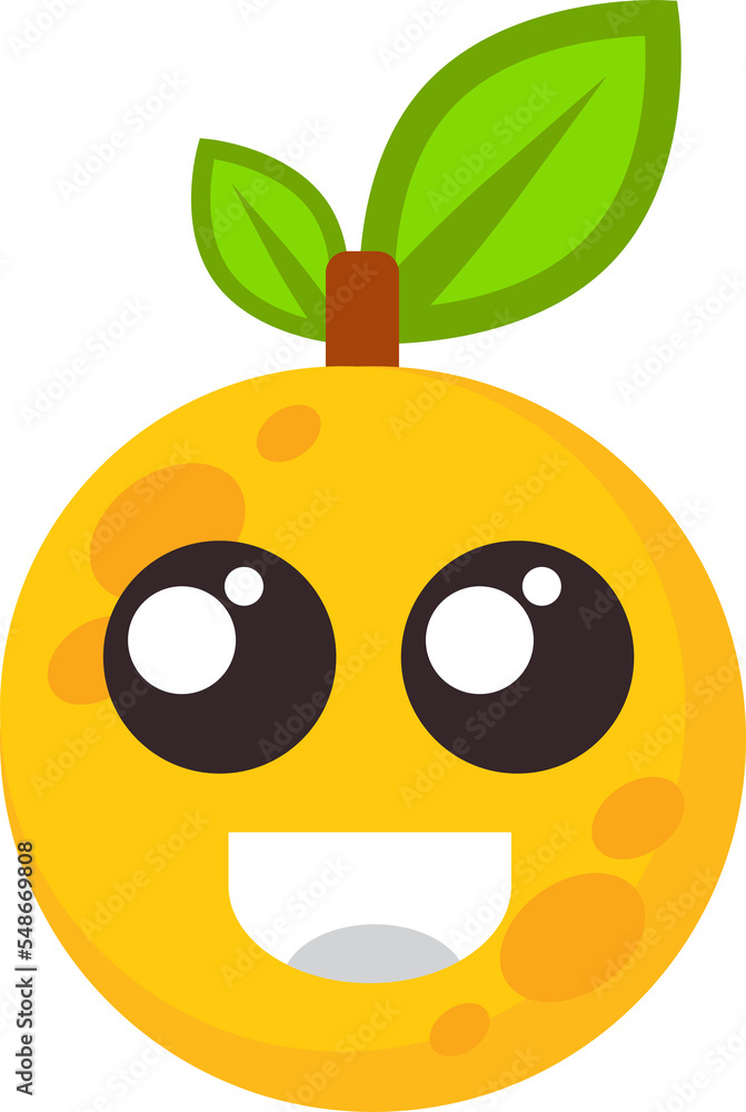 Obraz premium orange funny cartoon