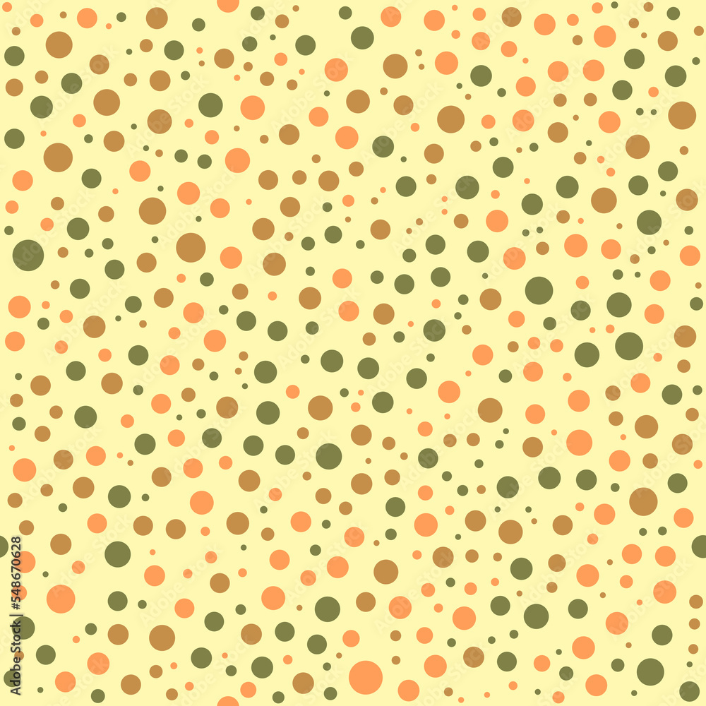 Irregular retro chaotic dots or circles seamless pattern background Irregular retro chaotic dots or circles seamless pattern background