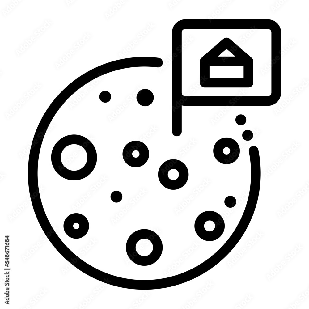 mars colonize mission icon vector illustration mars colonize mission icon vector illustration
