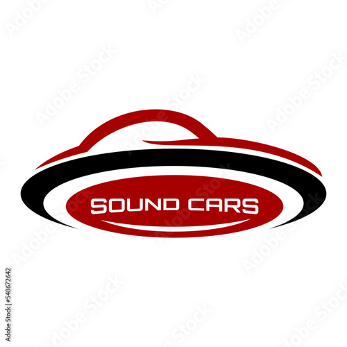 sound car logo icon design vector