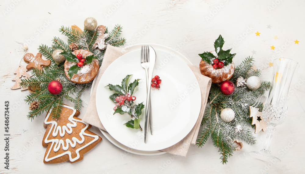 Christmas table setting