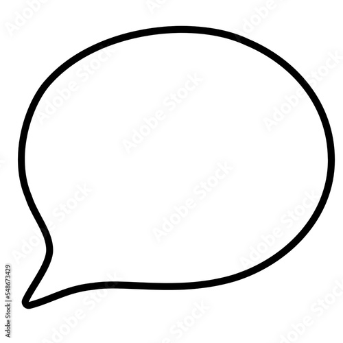 Bubble symbol for chat, communication, social media
