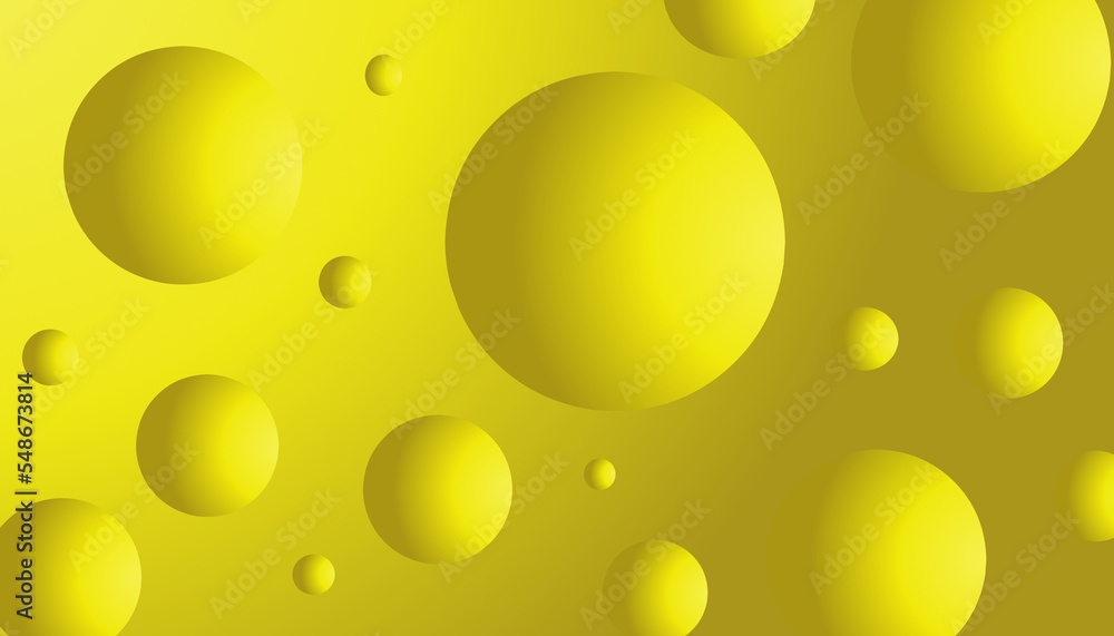 Gradient yellow background design with gradient yellow balls suitable for poster design, invitations, greeting cards and more Gradient yellow background design with gradient yellow balls suitable for poster design, invitations, greeting cards and more