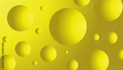 Gradient yellow background design with gradient yellow balls suitable for poster design, invitations, greeting cards and more
