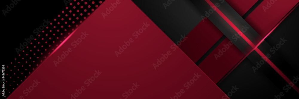 Abstract red and black banner with modern trendy fresh color for presentation design, flyer, social media cover, web banner, tech banner Abstract red and black banner with modern trendy fresh color for presentation design, flyer, social media cover, web banner, tech banner