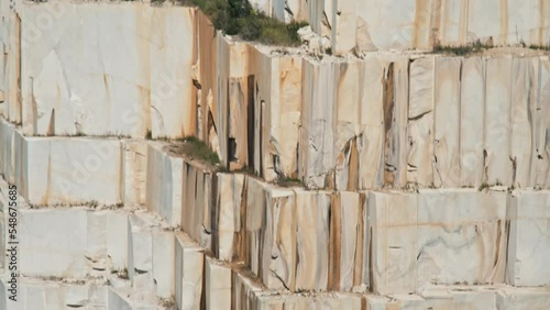 Wallpaper Mural Tilt down of huge marble deposit in quarry on sunny summer day, stone and rock extraction concept Torontodigital.ca