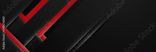 abstract red and black banner