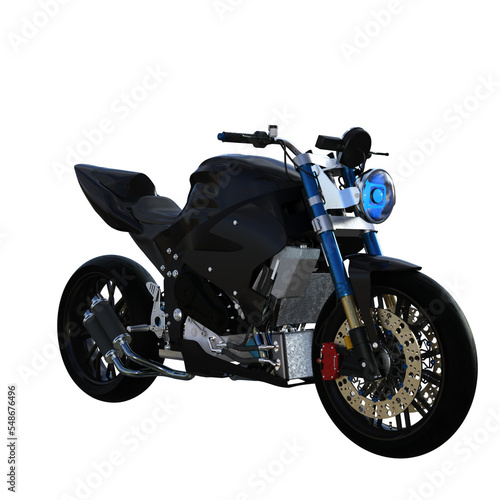 Fototapeta Naklejka Na Ścianę i Meble -  sport motorcycle isolated 3d rendering