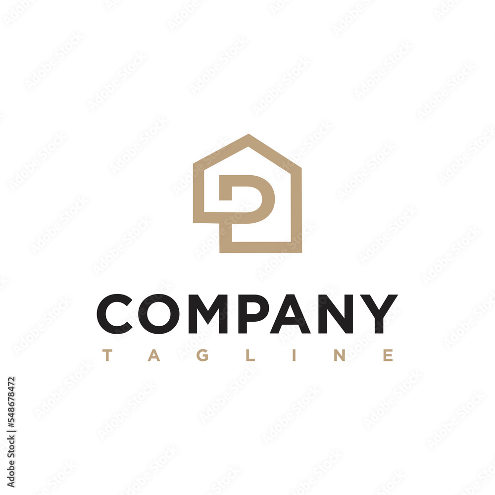 P Letter initial Real Estate architecture construction Logo P Letter initial Real Estate architecture construction Logo