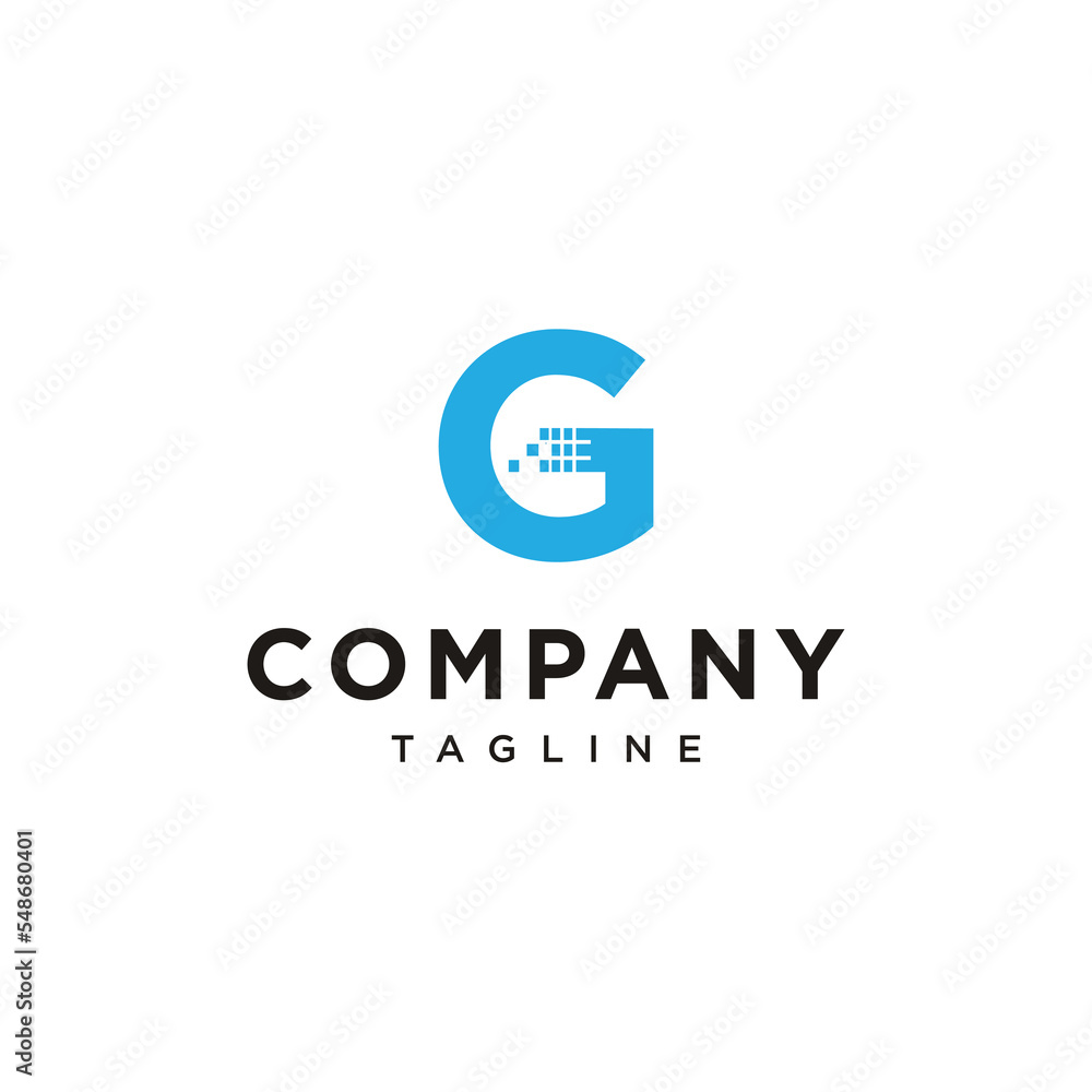 G Letter technology network computer Vector logo icon vector Template G Letter technology network computer Vector logo icon vector Template