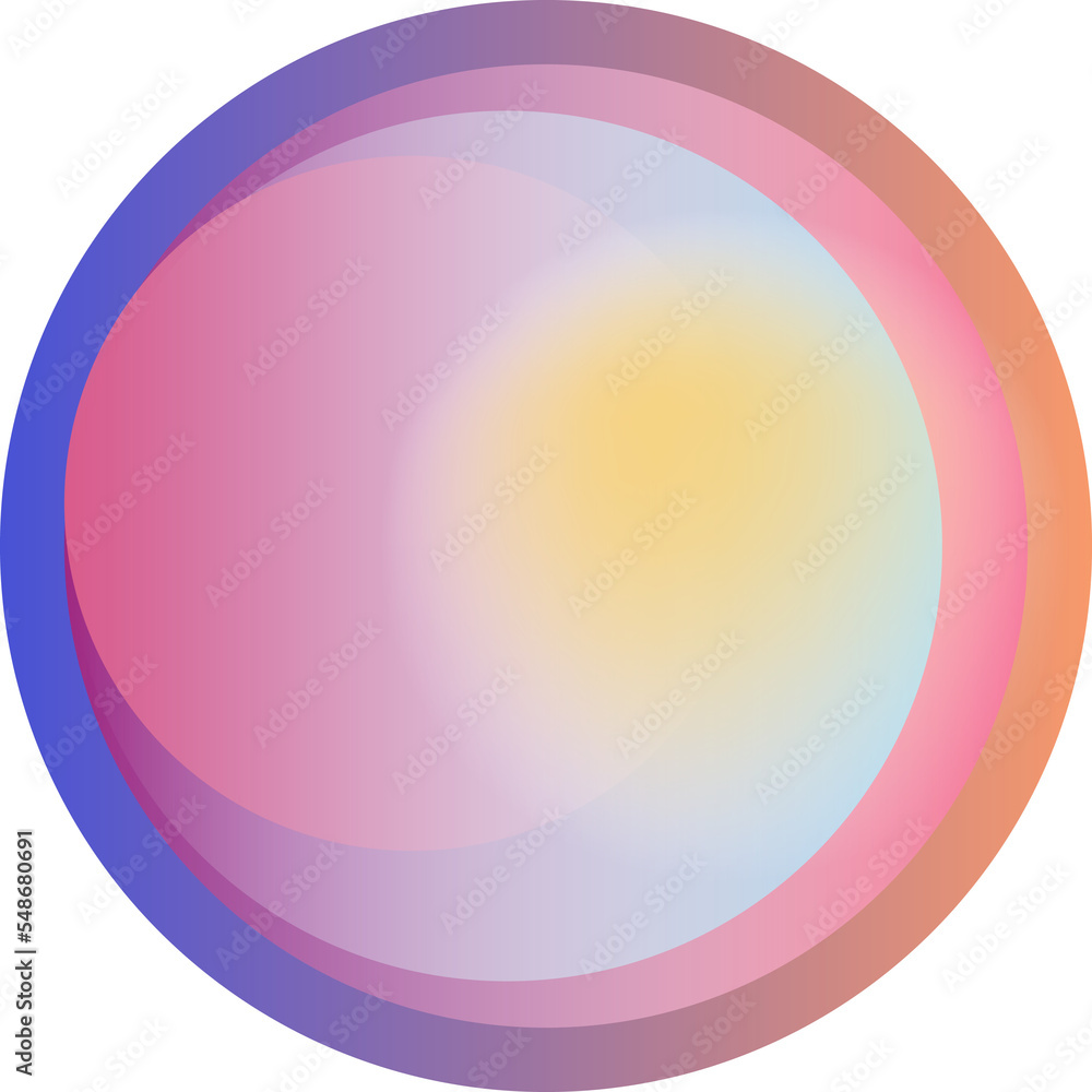 Obraz premium Round colorful gradient circle