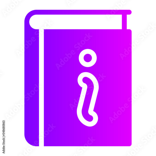 guidebook gradient icon
