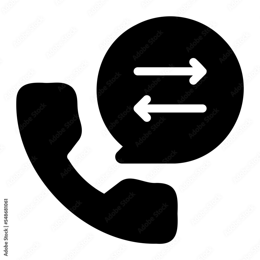 phone call glyph icon