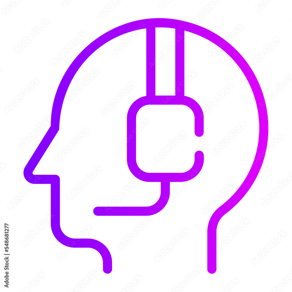 assistance gradient icon assistance gradient icon