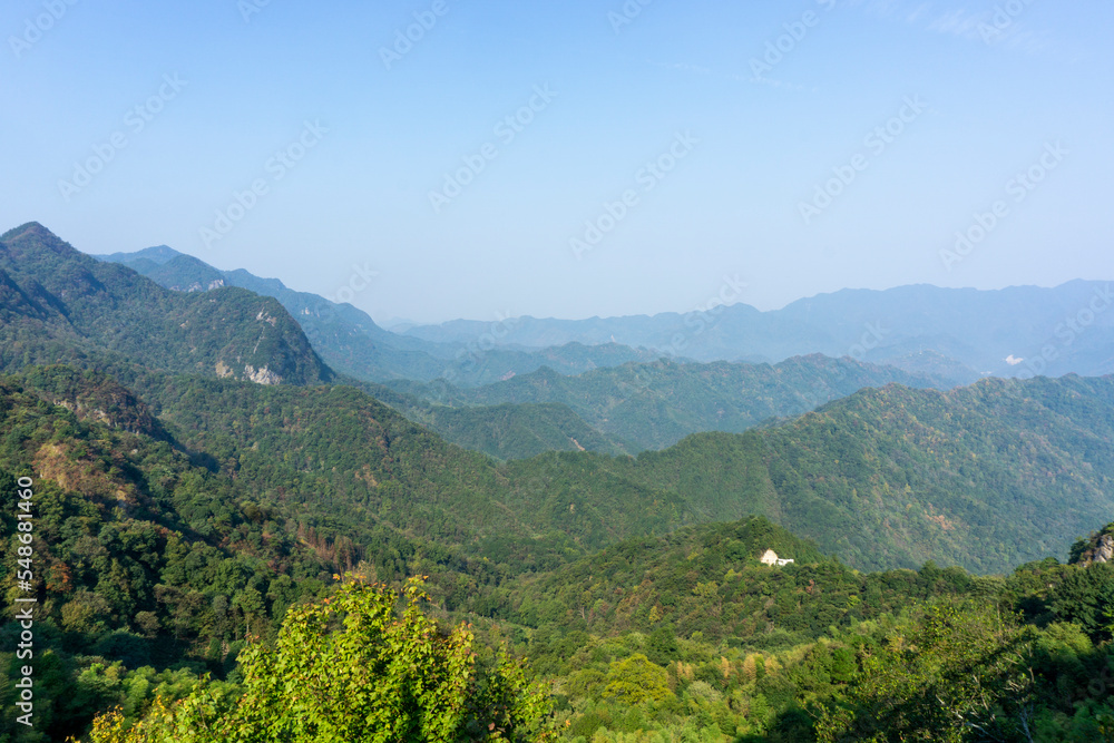 Natural scenery of Xianyu Mountain in Anhui province, China Natural scenery of Xianyu Mountain in Anhui province, China