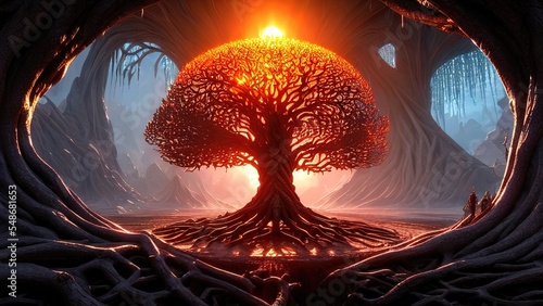 Foto Tree of life, center of universe