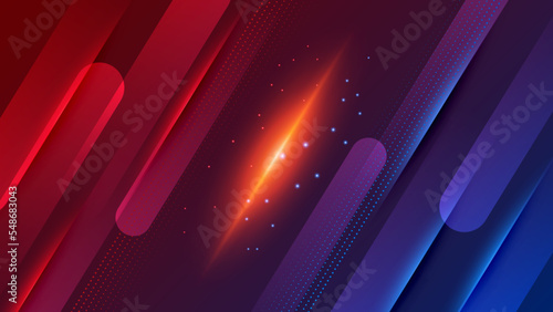 versus vs background with blue and red light, halftone, gradient color for game, battle, fight, competition, match, sport, contest, team, championship, combat, duel, tournament, and 3d effect