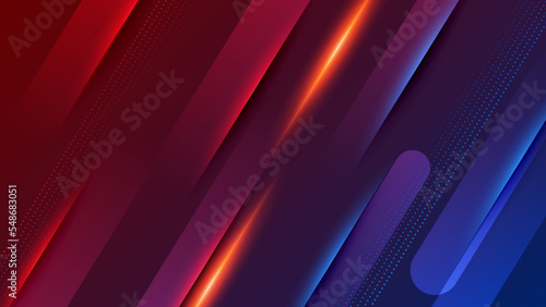 versus vs background with blue and red light, halftone, gradient color for game, battle, fight, competition, match, sport, contest, team, championship, combat, duel, tournament, and 3d effect