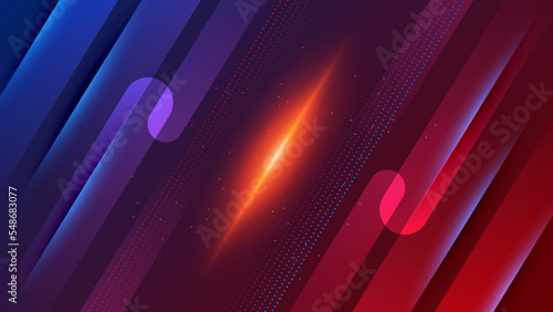 versus vs background with blue and red light, halftone, gradient color for game, battle, fight, competition, match, sport, contest, team, championship, combat, duel, tournament, and 3d effect