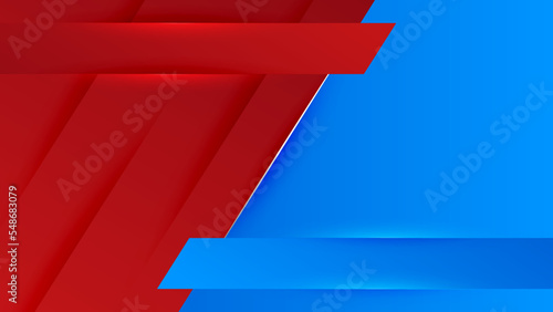 versus vs background with blue and red light, halftone, gradient color for game, battle, fight, competition, match, sport, contest, team, championship, combat, duel, tournament, and 3d effect
