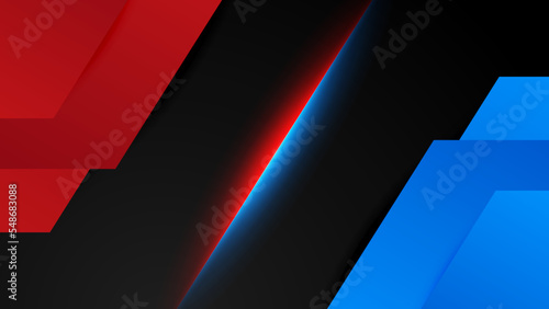 versus vs background with blue and red light, halftone, gradient color for game, battle, fight, competition, match, sport, contest, team, championship, combat, duel, tournament, and 3d effect