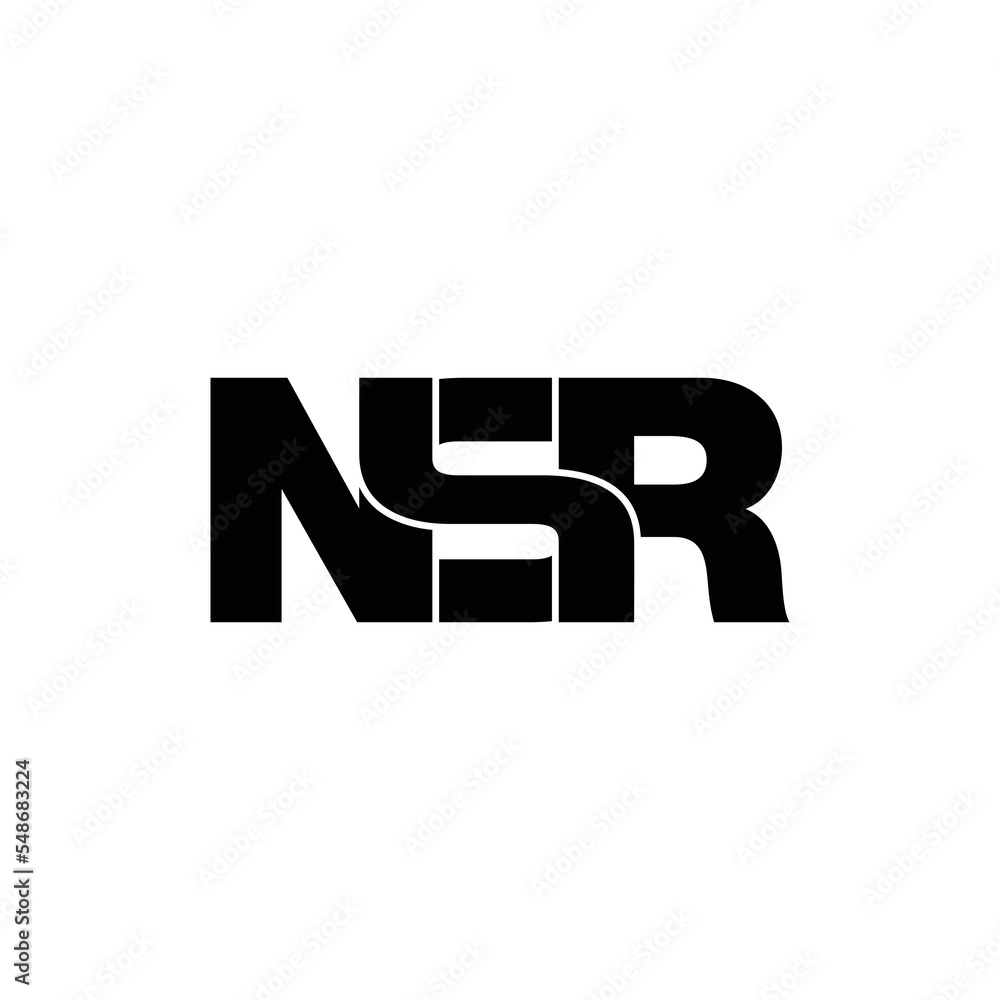 NSR letter monogram logo design vector NSR letter monogram logo design vector