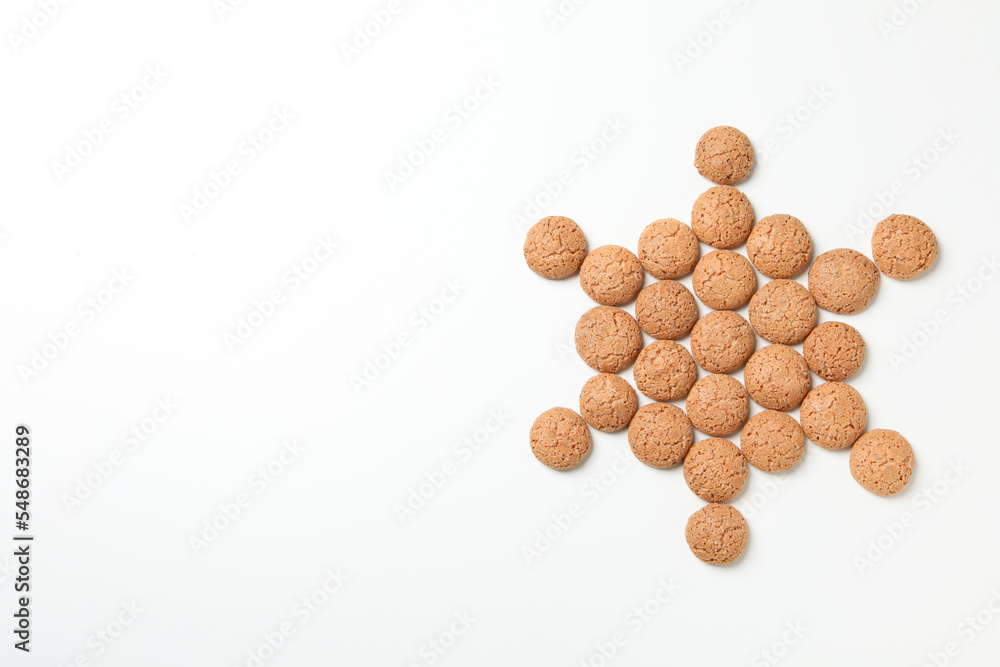 Concept of Dutch Christmas cookies, Pepernoten, space for text Concept of Dutch Christmas cookies, Pepernoten, space for text