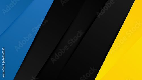 Blue yellow versus vs background. Vector illustration for game, battle, challenge, fight, competition, contest, team, boxing, championship, clash, combat, tournament, conflict, duel, MMA, football