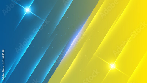 Blue yellow versus vs background. Vector illustration for game, battle, challenge, fight, competition, contest, team, boxing, championship, clash, combat, tournament, conflict, duel, MMA, football