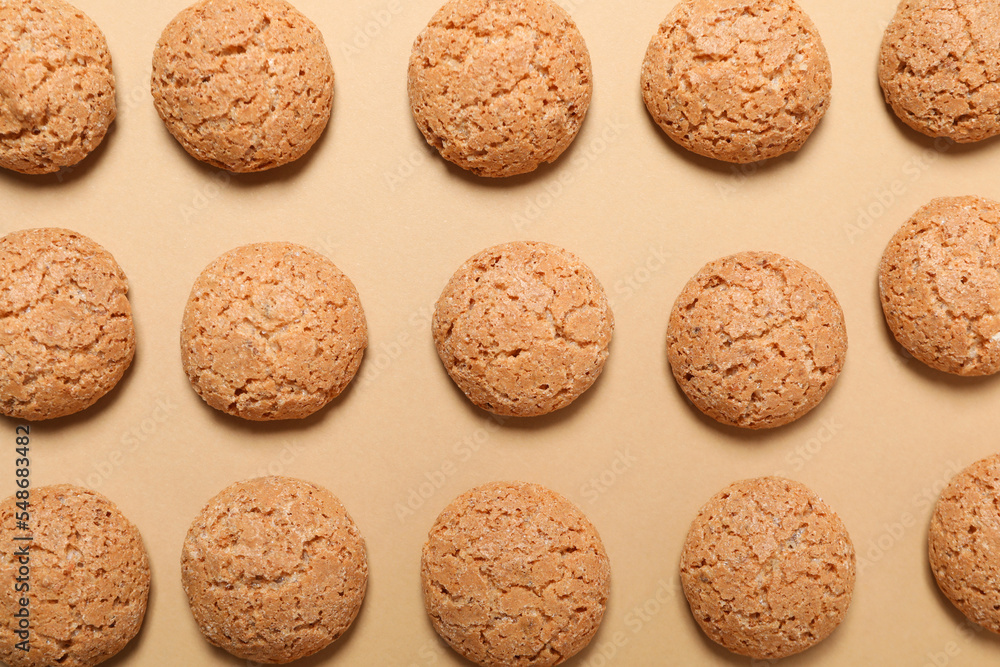 Concept of Dutch Christmas cookies, Pepernoten, top view Concept of Dutch Christmas cookies, Pepernoten, top view