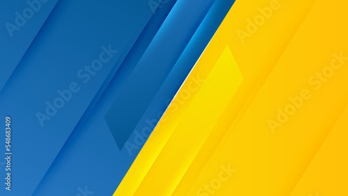 Blue yellow versus vs background. Vector illustration for game, battle, challenge, fight, competition, contest, team, boxing, championship, clash, combat, tournament, conflict, duel, MMA, football