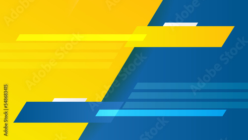 Blue yellow versus vs background. Vector illustration for game, battle, challenge, fight, competition, contest, team, boxing, championship, clash, combat, tournament, conflict, duel, MMA, football