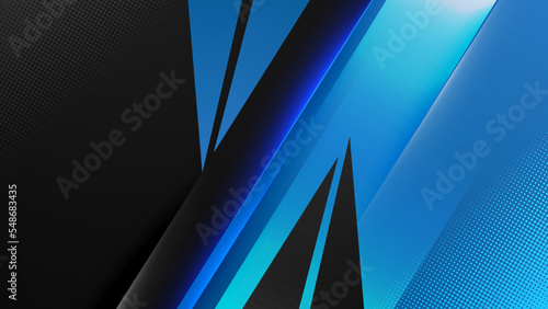 Blue yellow versus vs background. Vector illustration for game, battle, challenge, fight, competition, contest, team, boxing, championship, clash, combat, tournament, conflict, duel, MMA, football