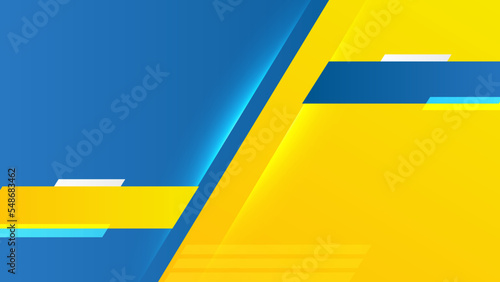 Blue yellow versus vs background. Vector illustration for game, battle, challenge, fight, competition, contest, team, boxing, championship, clash, combat, tournament, conflict, duel, MMA, football
