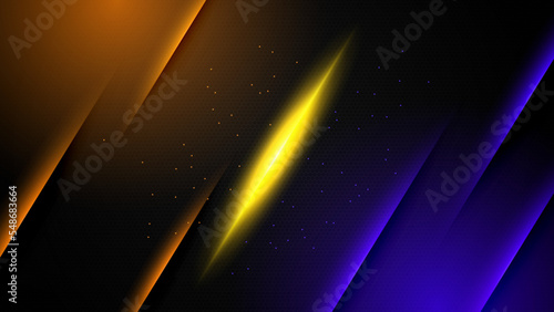 Orange yellow purple versus vs background. Vector illustration for game, battle, challenge, fight, competition, contest, team, boxing, championship, clash, combat, tournament, conflict, duel, MMA