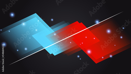 Versus background with blue red for game, battle, challenge, fight, competition, contest, team, boxing, championship, clash, combat, tournament, conflict, duel, MMA, football