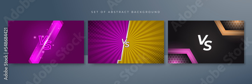 Fight versus vs game background. Vector illustration for battle, challenge, fight, competition, contest, team, boxing, championship, clash, combat, tournament, conflict, duel, MMA, football